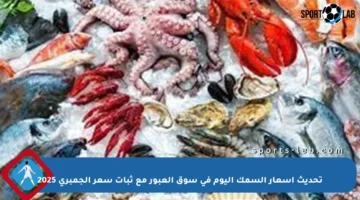 تحديث أسعار السمك اليوم في سوق العبور مع ثبات سعر الجمبري 2025